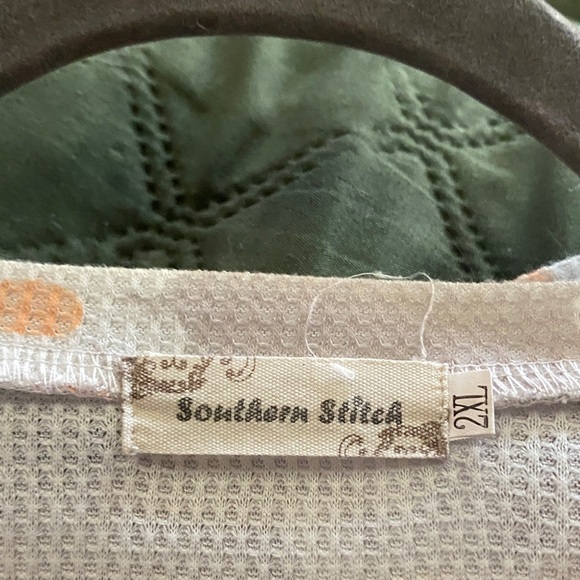 Daisy Print Lavender Crewneck Sweatshirt - Picture 2 of 2